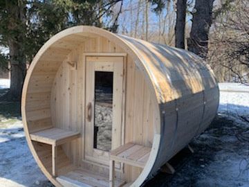 Leisurecraft Leisurecraft CT Serenity Barrel Sauna $5540.00 ct-serenity-barrel-sauna Saunas ($5540.00) CT Serenity Barrel Sauna / ($273.50) Asphalt Shingle Roof / ($693.50) Chemney & Heat Shield for Out Top IMG_4661.jpg
